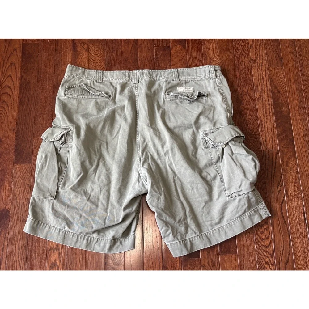 Polo Ralph Lauren Mens Cargo Shorts Size 42 Green Cotton Twill Utility Relaxed